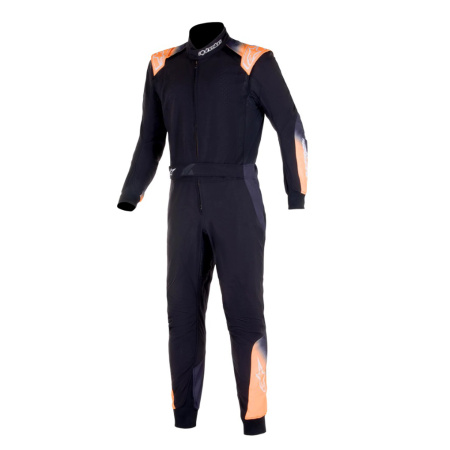 Alpinestars KMX-5 v2 комбинезон для картинга, черный/белый/оранжевый неоновый, р-р 46