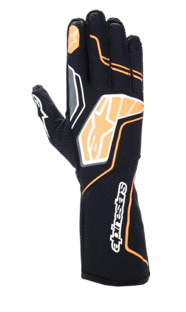 Alpinestars TECH-1 KX V4 перчатки для картинга, черный/оранжевый неоновый, р-р XL