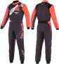 Alpinestars KMX-9 v2 S GRAPHIC комбинезон для картинга, черный/красный/белый, р-р 130 см