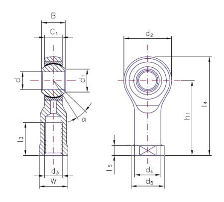Askubal наконечник ШС (мама/М8Х1.25/прав. резьба)