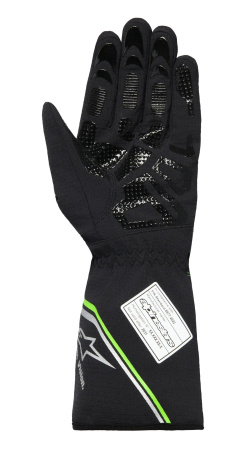 Alpinestars TEMPEST v3 S WP перчатки дождевые для картинга, черный/зеленый неоновый, р-р M