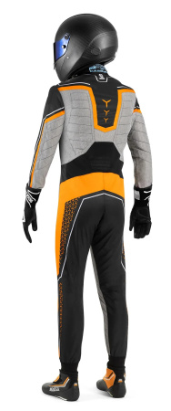 Sparco SUPERLEGGERA-K комбинезон для картинга, черный/оранжевый неоновый, р-р 46