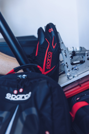 Sparco HYPERDRIVE ботинки для симрейсинга, черный/синий, 43(EUR)/10(US)/9(UK)