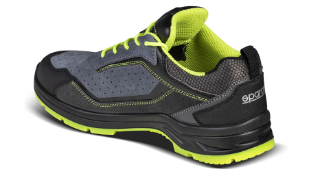 Sparco INDY S1P ESD ботинки механика, темно-серый/зеленый неоновый, р-р 37(EUR)/5(US)/4(UK)