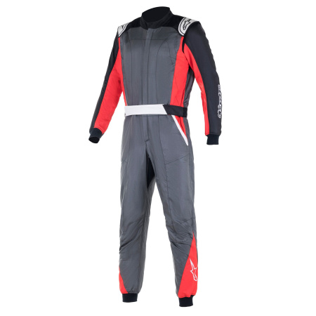Alpinestars ATOM комбинезон для автоспорта, антрацит/красный/черный, р-р 60