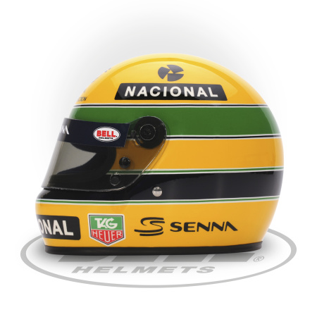Bell Ayrton Senna 30 Years Legacy мини шлем, желтый/белый/зеленый
