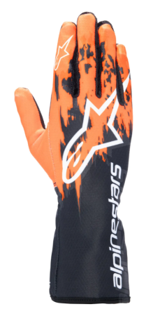 Alpinestars TECH-1 K V3 перчатки для картинга, черный/оранжевый/белый, р-р XL