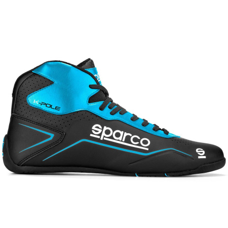 Sparco K-POLE ботинки для картинга, черный/голубой, р-р 36(EUR)/4.5(US)/3.5(UK)