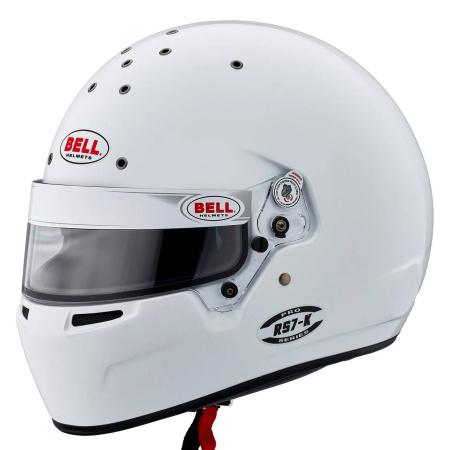 Bell RS7-K шлем для картинга (FIA 8878-2024), белый, р-р XL