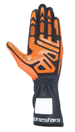 Alpinestars TECH-1 K V3 перчатки для картинга, черный/оранжевый/белый, р-р XL