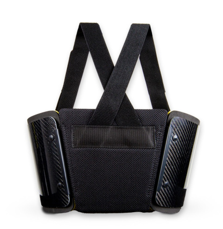 Bengio Bumper Carbon защита ребер для картинга, черный, р-р XS