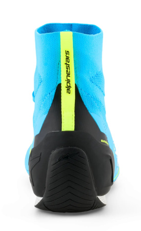 Alpinestars SUPERTECH K ботинки для картинга, голубой/желтый неоновый, р-р 43.5(EUR)/10.5(US)/9.5(UK
