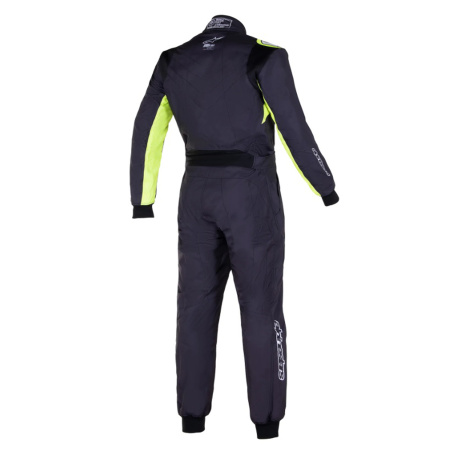 Alpinestars KMX-9 v2 S GRAPH комбинезон для картинга, черный/желтый неоновый, р-р 120 см.