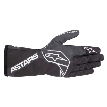 Alpinestars TECH-1 K RACE S v2 ONE VISION перчатки для картинга, черный/серый, р-р M
