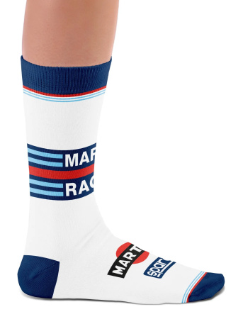 Sparco MARTINI-RACING ICONIC 2 носки, белый/темно-синий, р-р S/M