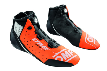 OMP ONE EVO X R ботинки для автоспорта, оранжевый/антрацит, р-р 44(EUR)/11(US)/10(UK)