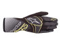 Alpinestars TECH 1 K RACE v2 CARBON перчатки для картинга, черный/желтый, р-р XL