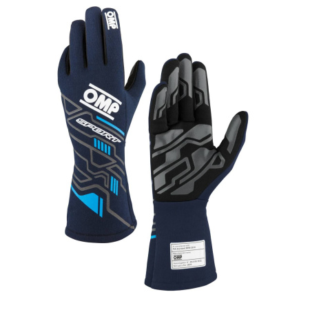 OMP SPORT перчатки для автоспорта, темно-синий/голубой, р-р XL
