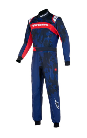 Alpinestars KMX-9 V3 S GRAPHIC 5 комбинезон для картинга, темно-синий/красный, р-р 130 см.