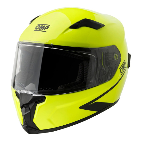 OMP CIRCUIT EVO 2 шлем для картинга, желтый неоновый, р-р XXL