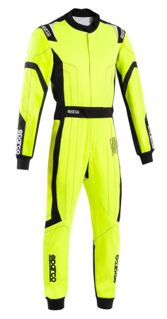 Sparco THUNDER ADVANCED комбинезон для картинга, желтый неоновый/черный, р-р 140 см.