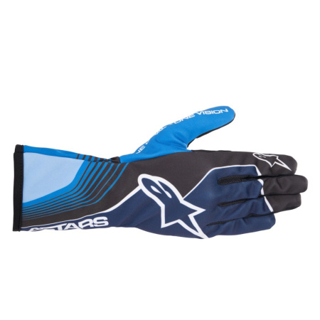 Alpinestars TECH-1 K RACE S v2 FUTURE перчатки для картинга, темно-синий/голубой, р-р M