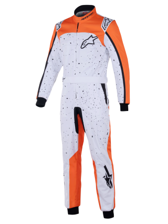 Alpinestars KMX-9 V3 комбинезон для картинга, белый/оранжевый/черный, р-р 46