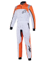 Alpinestars KMX-9 V3 комбинезон для картинга, белый/оранжевый/черный, р-р 46