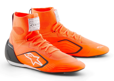 Alpinestars SUPERTECH K ботинки для картинга, оранжевый неоновый/черный, р-р 43.5(EUR)/10.5(US)/9.5(