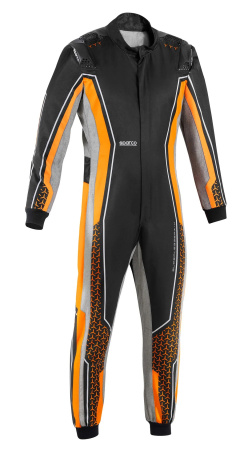 Sparco SUPERLEGGERA-K комбинезон для картинга, черный/оранжевый неоновый, р-р 46