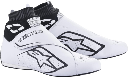 Alpinestars SUPERMONO v2 ботинки для автоспорта, белый/черный, р-р 40.5(EUR)/8(US)/7(UK)