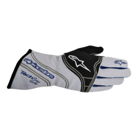 Alpinestars TECH 1-Z перчатки для автоспорта, БУ, черный/белый, р-р S