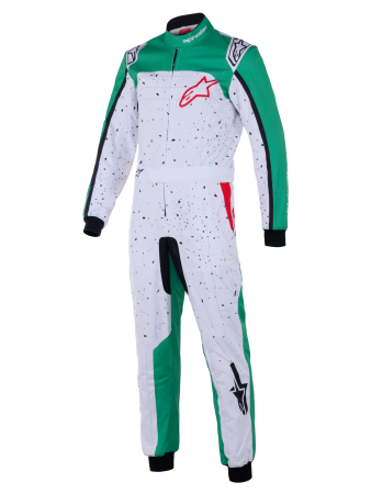 Alpinestars KMX-9 V3 комбинезон для картинга, белый/зеленый/красный, р-р 46