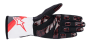 Alpinestars TECH-1 K RACE v2 GRAPH перчатки для картинга, черный/белый/красный, р-р XXL