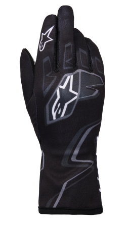 Alpinestars TECH-1 K RACE v2 S GRAPHIC 1 перчатки для картинга, черный/темно-серый, р-р M