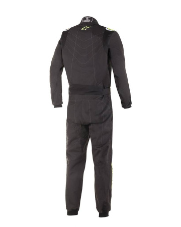 Alpinestars KMX-9 v2 S комбинезон для картинга, черный/желтый неоновый, р-р 130 см.