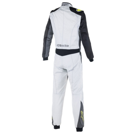 Alpinestars ATOM комбинезон для автоспорта, серебристый/антрацит/желтый неоновый, р-р 60