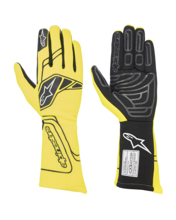Alpinestars TECH-1 START v3 перчатки для автоспорта, желтый неоновый, р-р XXL